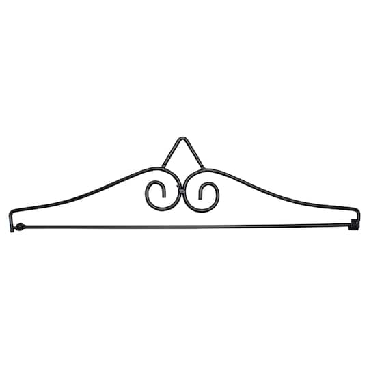 14.5" Black Metal Garden Flag Hanger